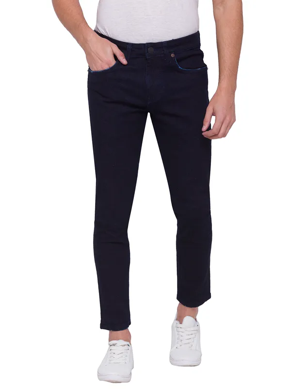 Being Human Men Skinny Cropped Fit Denim-Dark Tone