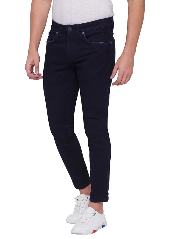 Being Human Men Skinny Cropped Fit Denim-Dark Tone