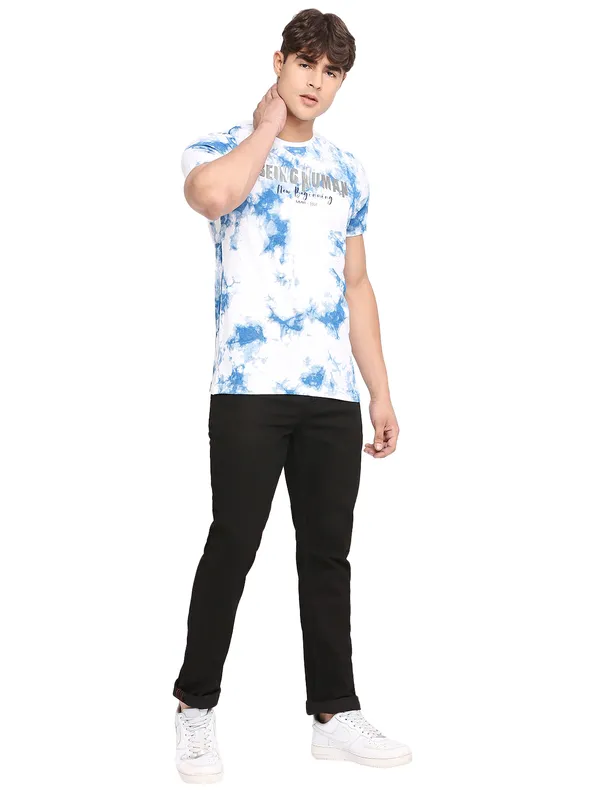 Being Human Clothing Men Slim Fit Denim-Dark Tone