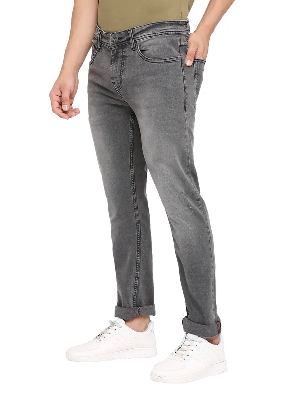 Being Human Men Slim Fit Denim-Grey Tone
