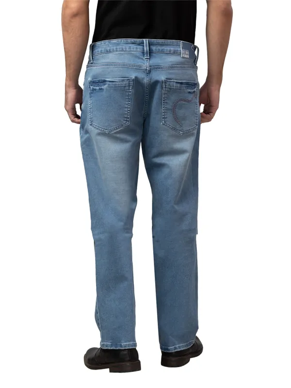 Being Human Men Boot Cut Fit Denim-Light Tone