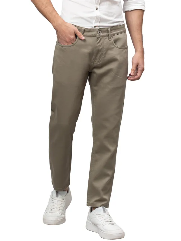 Being Human Men Cropped Fit Denim-Pista
