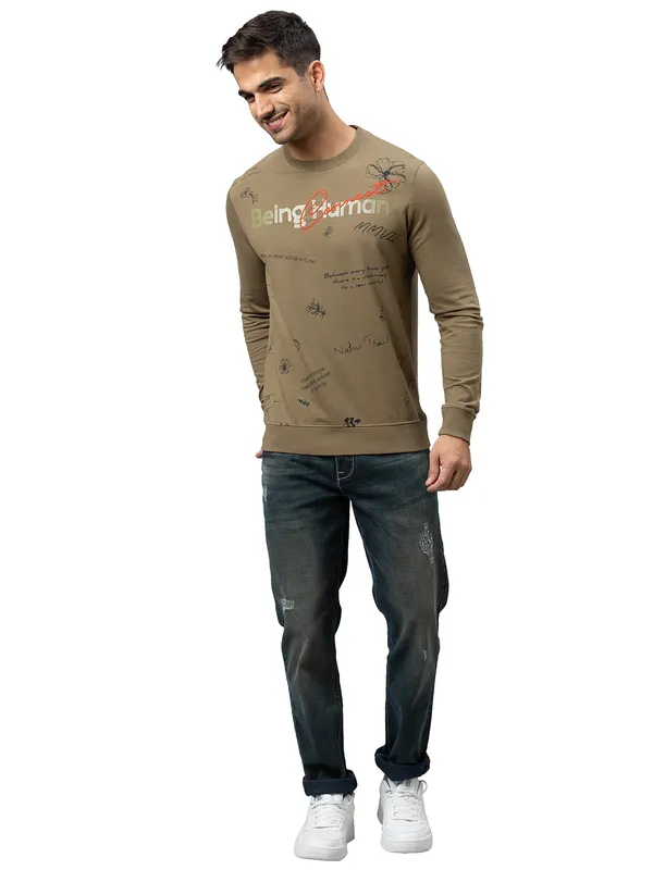 Being Human Clothing Men Slim Fit Denim-Mid Tone
