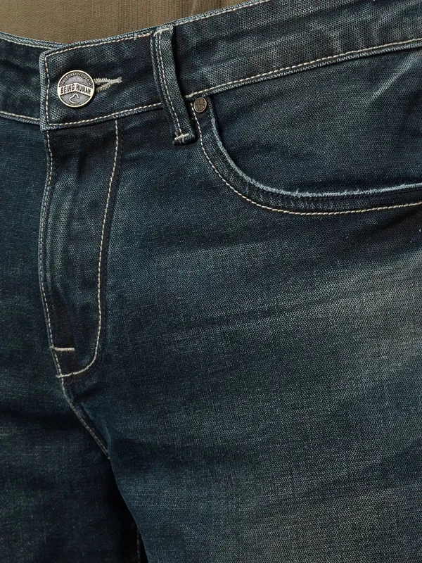 Being Human Clothing Men Slim Fit Denim-Mid Tone