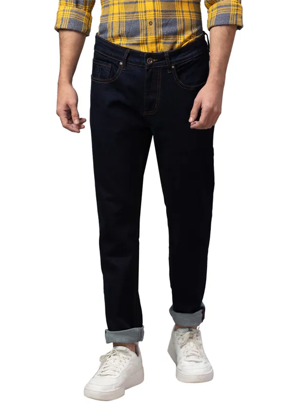 Being Human Clothing Men Slim Fit Denim-Dark Tone