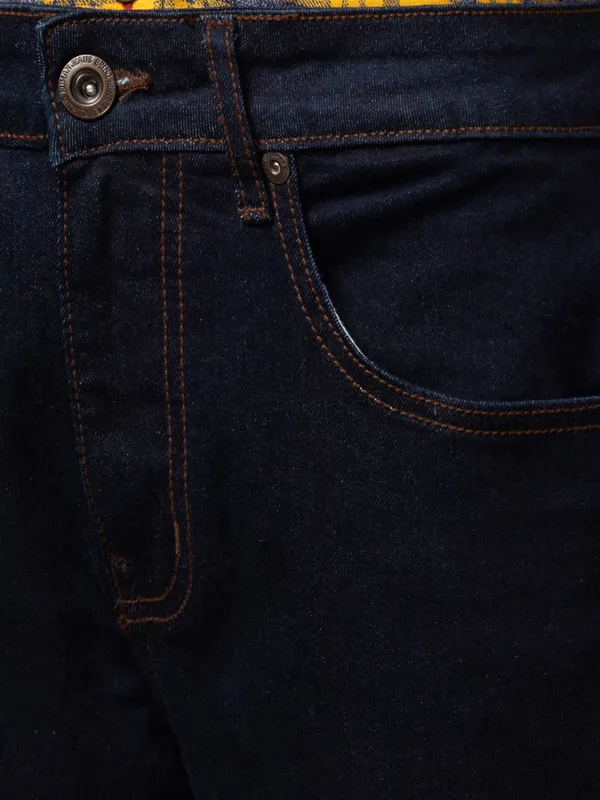 Being Human Clothing Men Slim Fit Denim-Dark Tone