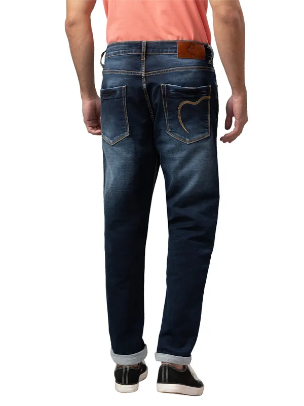 Being Human Men Jogger Fit Denim-Dark Tone