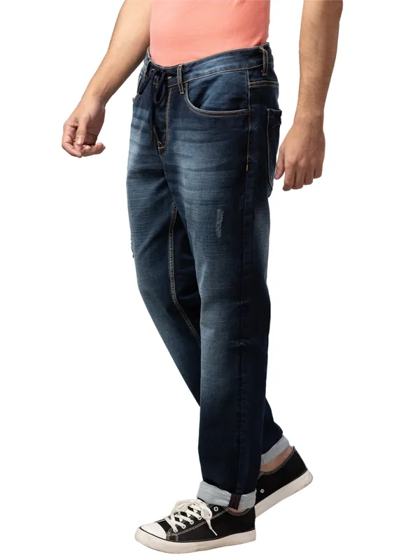 Being Human Men Jogger Fit Denim-Dark Tone