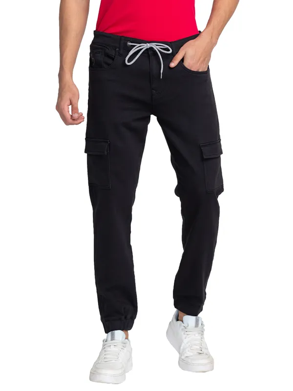 Being Human Clothing Men Jogger Fit Denim-Black