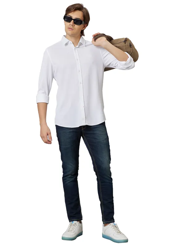 Being Human Men Cropped Fit Denim-Dark Tone