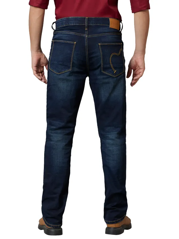 Being Human Men Boot Cut Fit Denim-Dark Tone