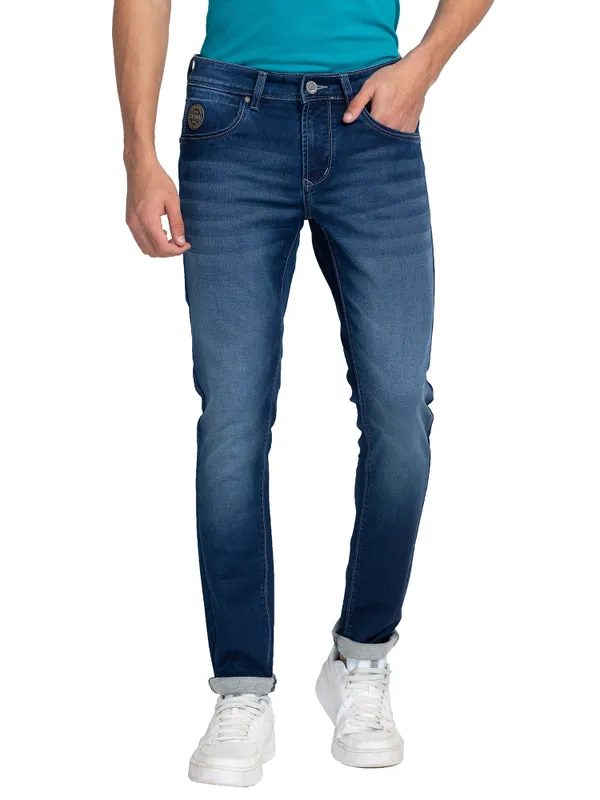 Being Human Men Skinny Fit Denim-Mid Tone