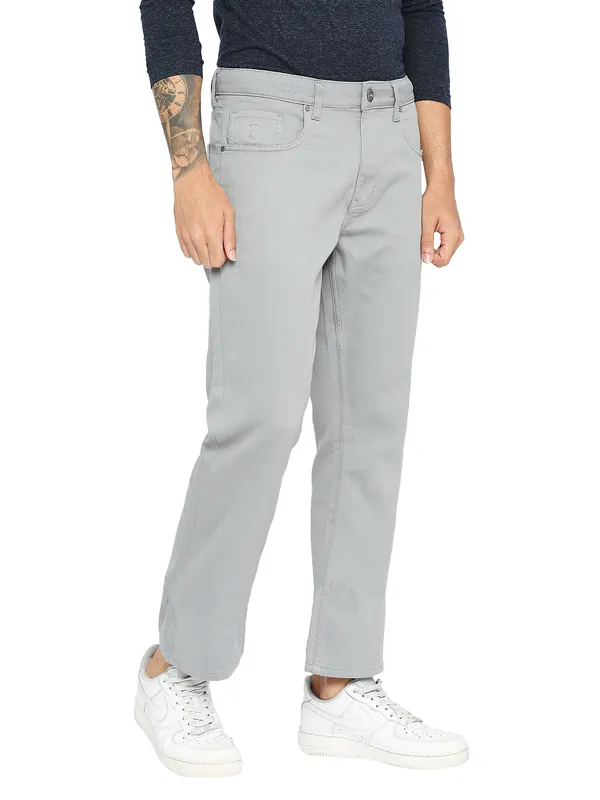 Being Human Men Boot Cut Fit Denim-Steel Grey