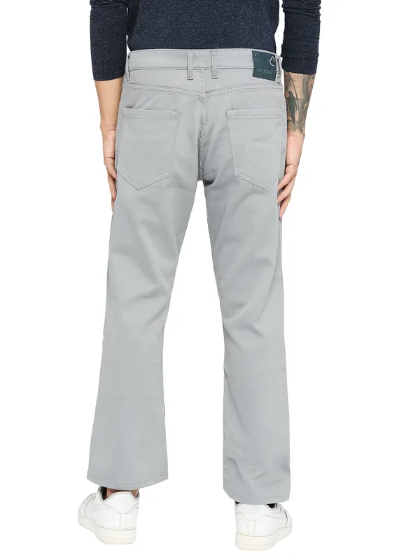 Being Human Men Boot Cut Fit Denim-Steel Grey