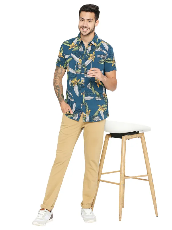 Being Human Clothing Men Slim Fit Denim-Camel