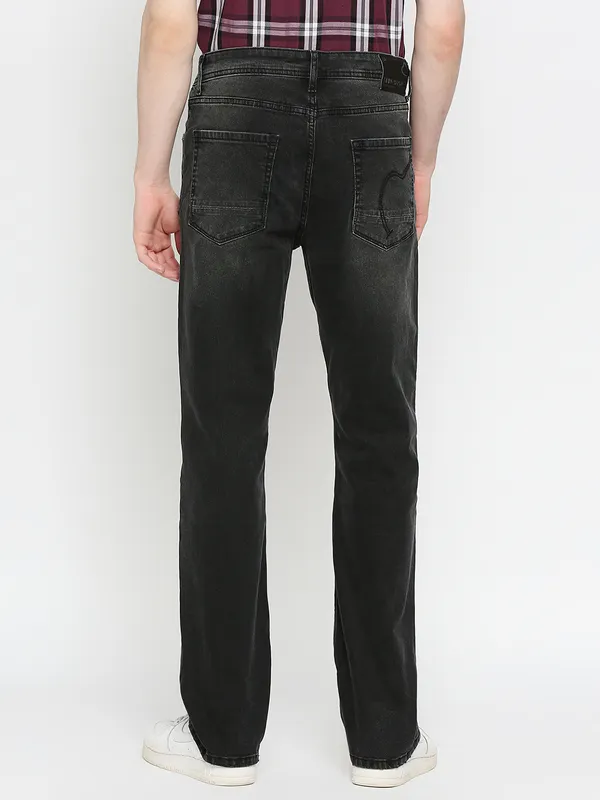 Being Human Men Boot Cut Fit Denim-Black Tone