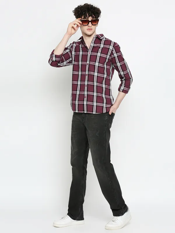 Being Human Men Boot Cut Fit Denim-Black Tone