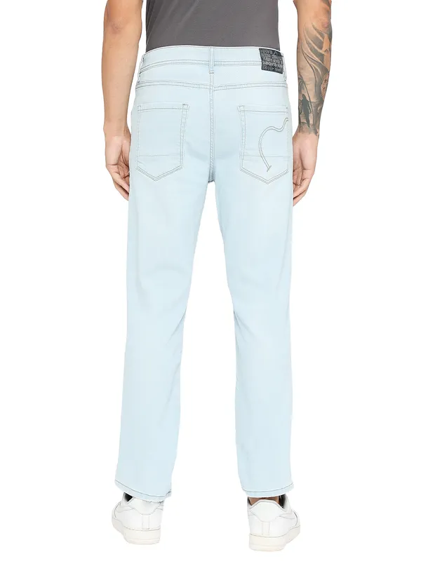 Being Human Clothing Men Boot Cut Fit Denim-Light Tone
