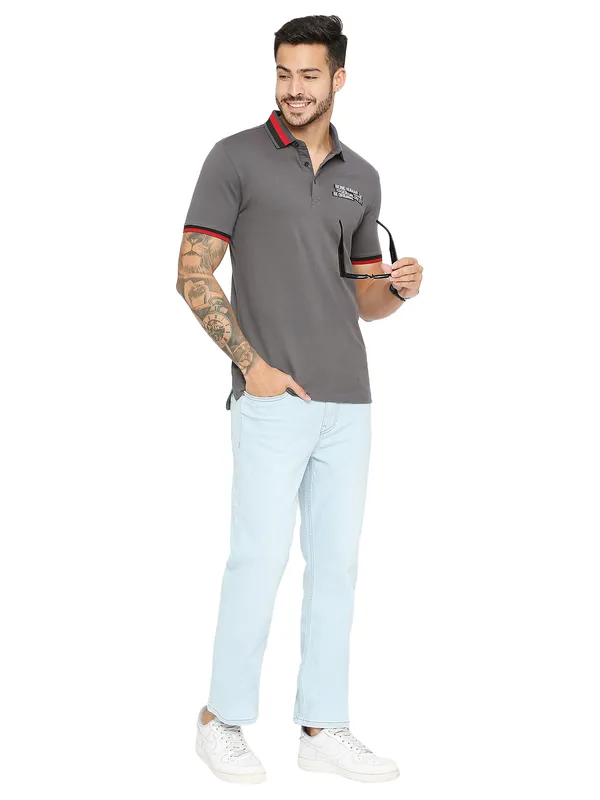 Being Human Clothing Men Boot Cut Fit Denim-Light Tone
