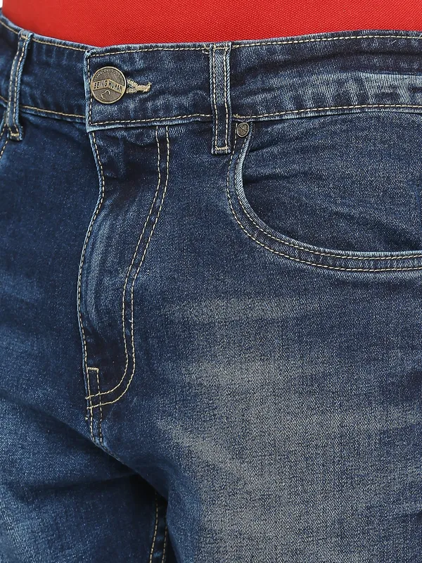 Being Human Men Boot Cut Fit Denim-Dark Tone