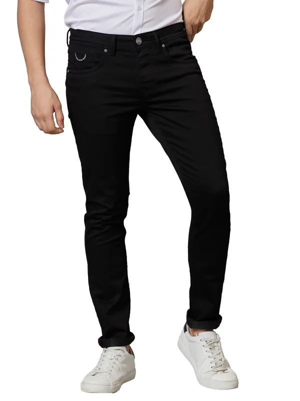 Being Human Men Skinny Fit Denim-Black Tone
