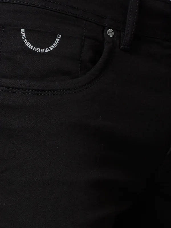 Being Human Men Skinny Fit Denim-Black Tone