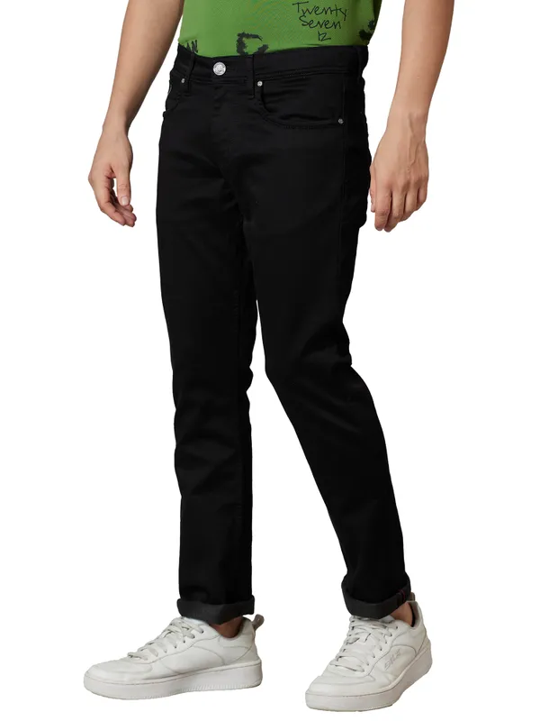 Being Human Men Slim Straight Fit Denim-Black Tone