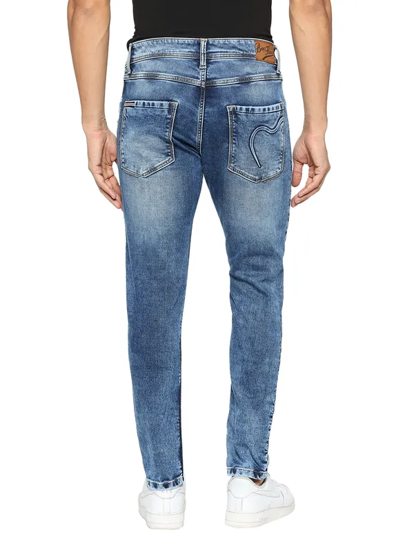Being Human Clothing Men Cropped Fit Denim-Light Tone