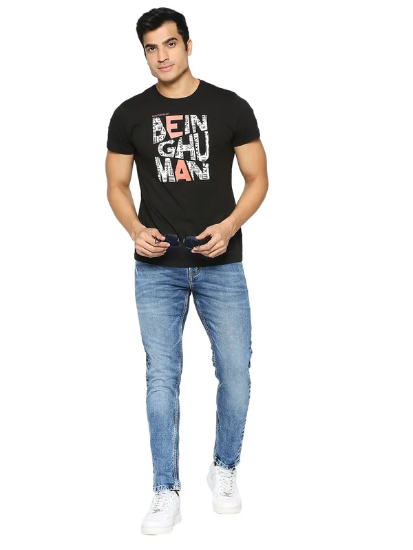 Being Human Clothing Men Cropped Fit Denim-Light Tone