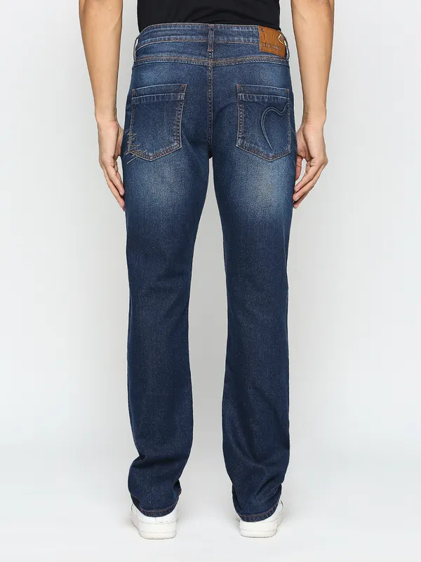 Being Human Clothing Men Slim Straight Fit Denim-Dark Tone