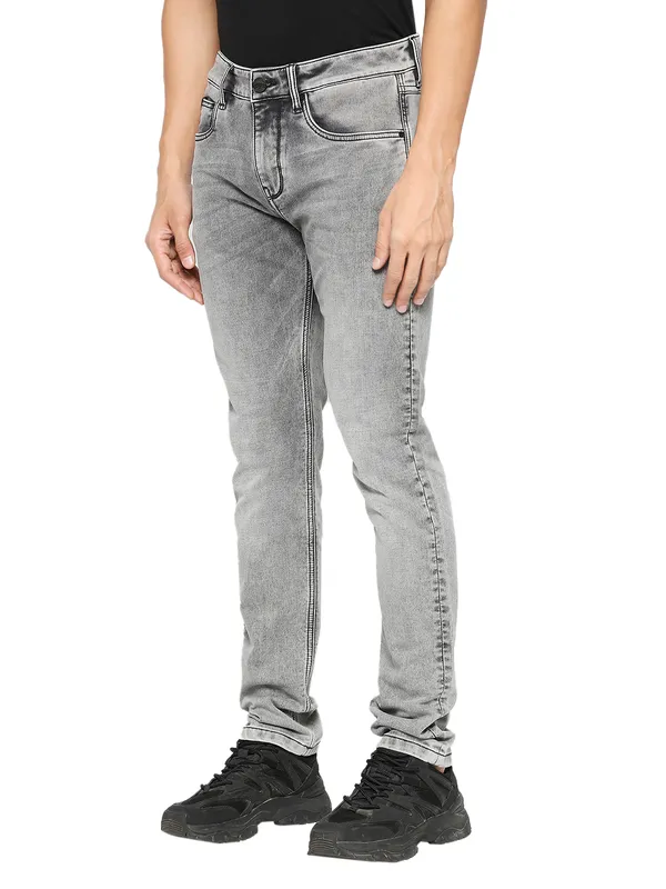 Being Human Men Slim Fit Denim-Grey Tone