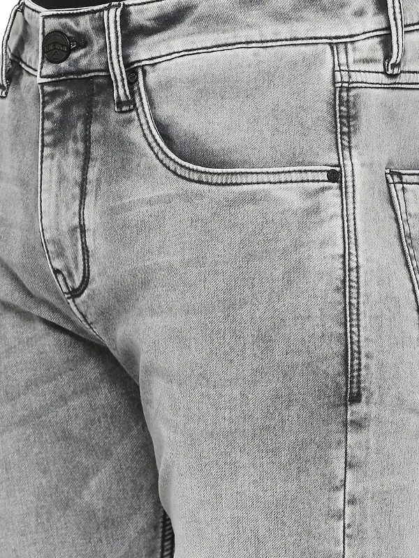 Being Human Men Slim Fit Denim-Grey Tone