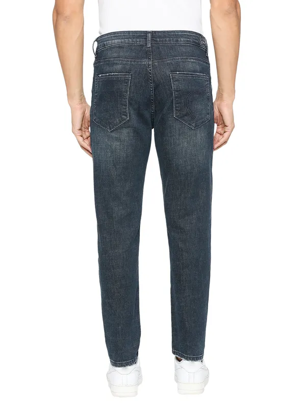 Being Human Men Cropped Fit Denim-Dark Tone