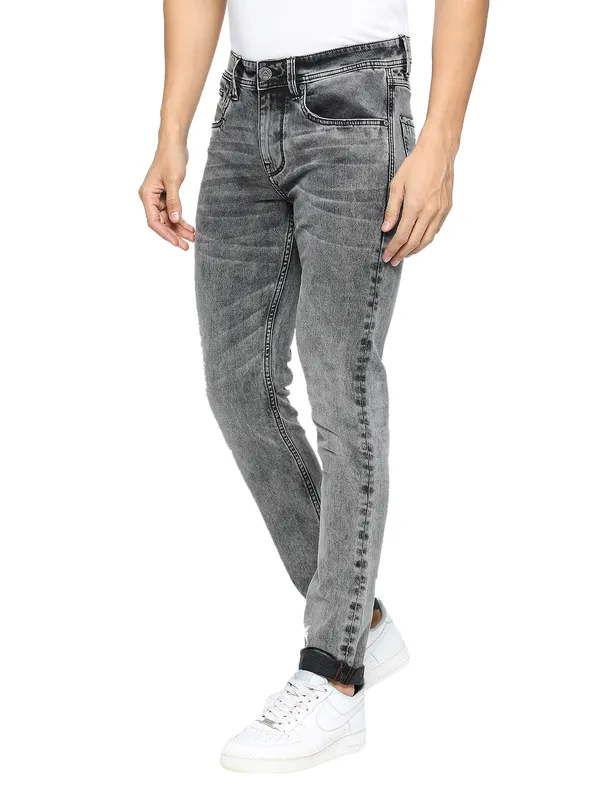 Being Human Clothing Men Skinny Fit Denim-Grey Tone