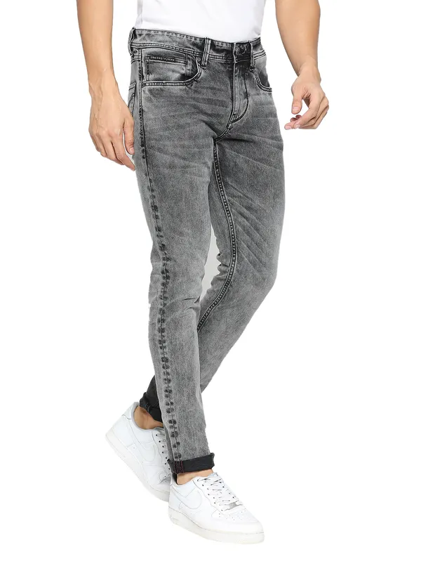 Being Human Clothing Men Skinny Fit Denim-Grey Tone