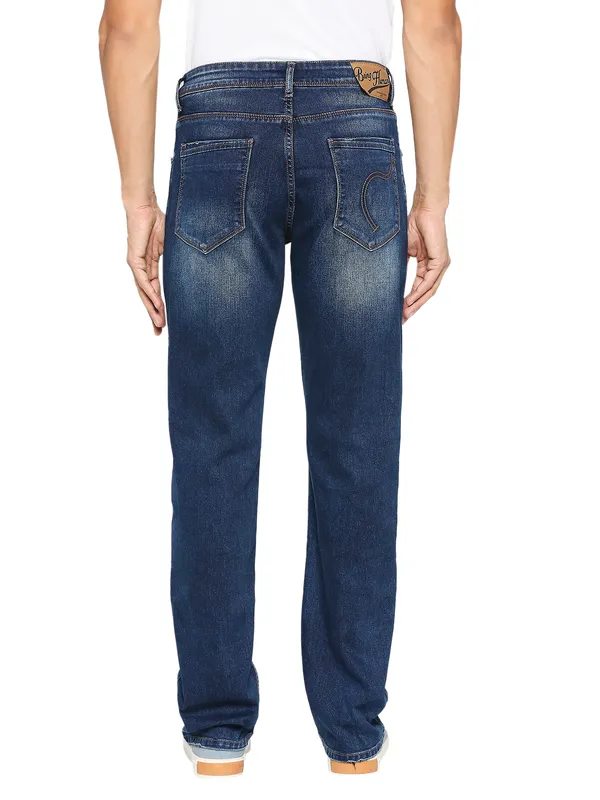 Being Human Men Boot Cut Fit Denim-Mid Tone