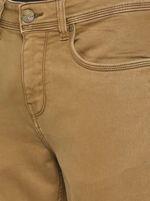 Being Human Men Slim Fit Denim-Dk Khaki