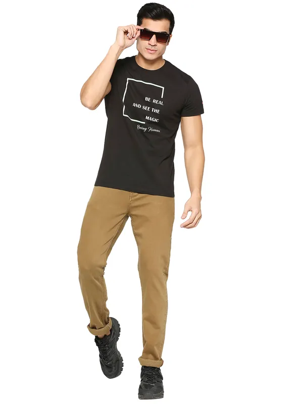 Being Human Men Slim Fit Denim-Dk Khaki