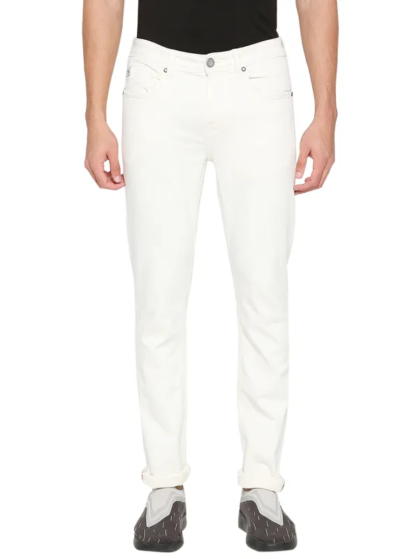 Being Human Men Slim Fit Denim-White