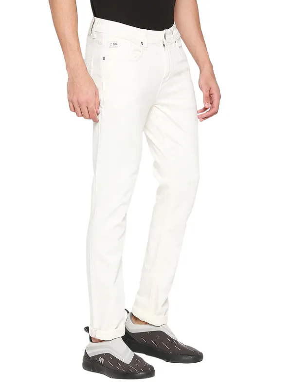 Being Human Men Slim Fit Denim-White