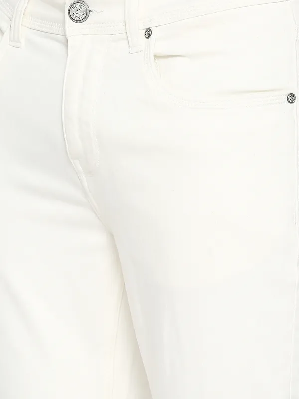 Being Human Men Slim Fit Denim-White