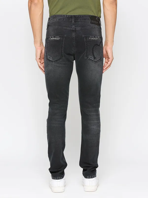 Being Human Clothing Men Slim Fit Denim-Black Tone