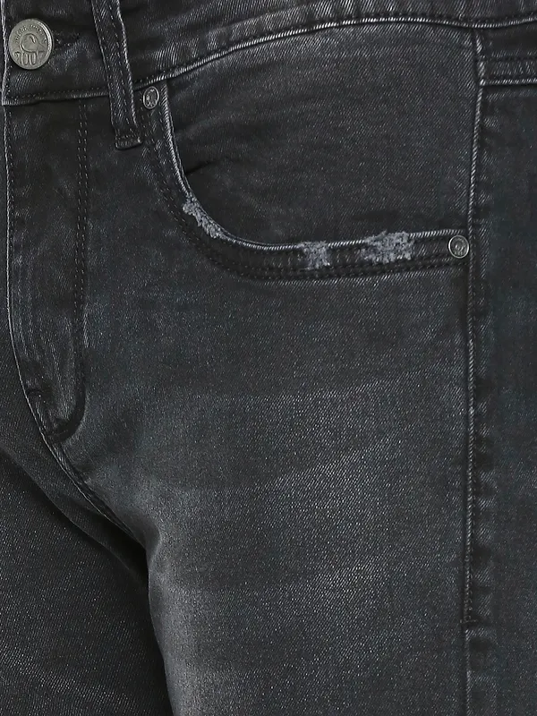 Being Human Clothing Men Slim Fit Denim-Black Tone