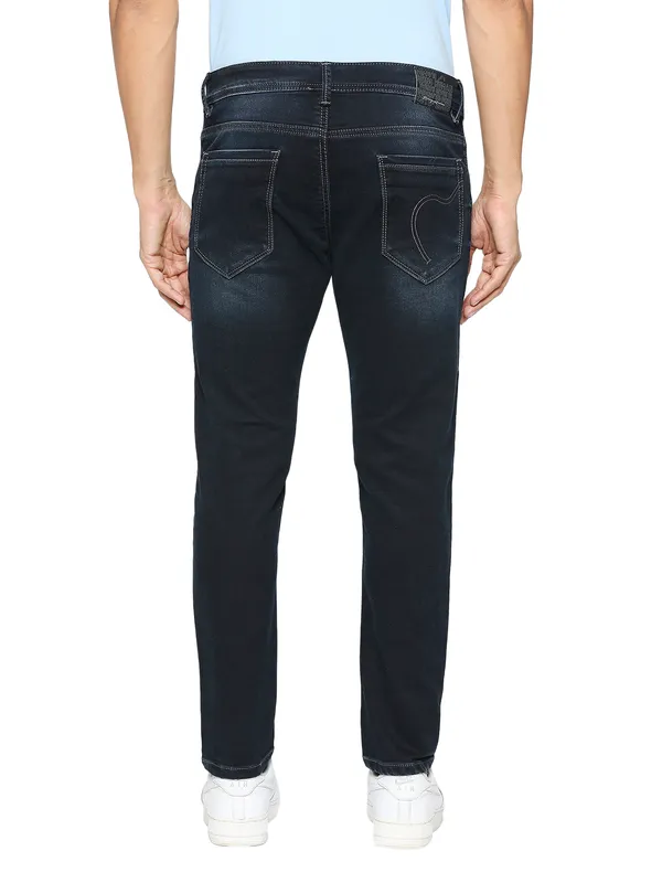 Being Human Men Cropped Fit Denim-Dark Tone
