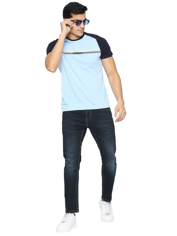 Being Human Men Cropped Fit Denim-Dark Tone