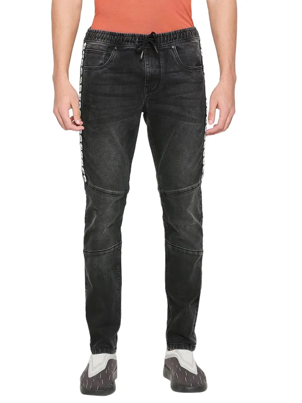 Being Human Men Jogger Fit Denim-Black Tone