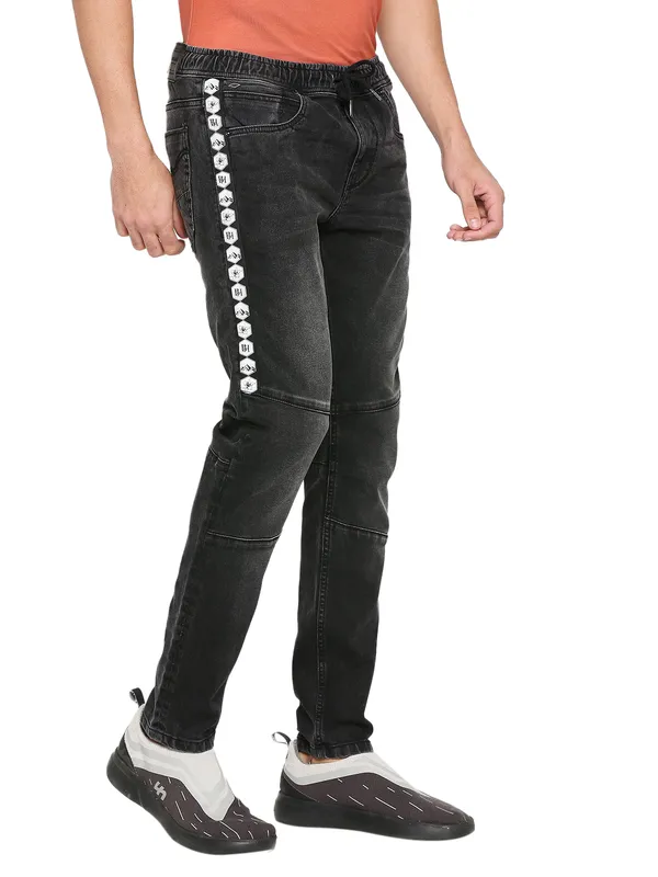 Being Human Men Jogger Fit Denim-Black Tone