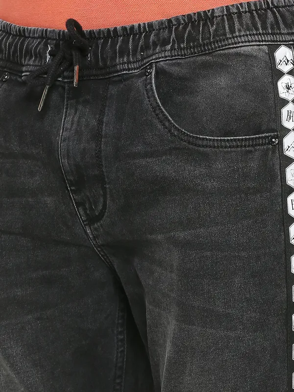 Being Human Men Jogger Fit Denim-Black Tone