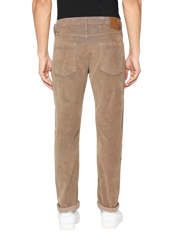Being Human Clothing Men Slim Fit Denim-Dk Khaki