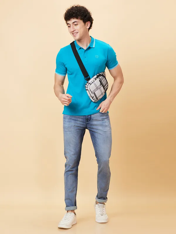 Being Human Men Slim Fit Denim-Light Tone